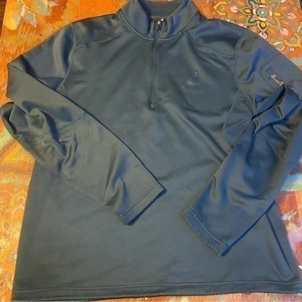 Nike Air Jordan Men’s Half Zip Dark Teal Pull Over Size Large. EUC